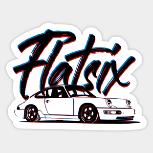 Flatsix Sticker